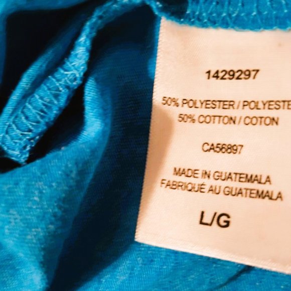 NWT Lucky Brand blue t-shirt - size large - Picture 7 of 7